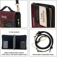 thumbnail image 4 of Personalized Leather Bible Covers - Custom Name Bible Book Bag for Women - Bible Carrying Case for Lady - Christian Gifts for Woman - Bible Holder with Zipper 2XLarge Size, 4 of 5