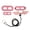 Pink, variant on YAHHU Adjustable Lizard Leash Bearded Dragon Harness Soft for Reptiles Small Pet Animals, Black (19 inches / 48.26 cm)