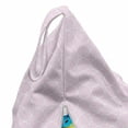 thumbnail image 5 of Eastern Lounger Chair Bag, Simplistic Thin Line Oriental Motif Repetition on Pastel Backdrop, High Capacity Storage with Handle Container, Lounger Size, Pale Pink White, by Ambesonne, 5 of 5
