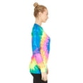 thumbnail image 6 of DARESAY Tie Dye Style Long Sleeve T-Shirt Men Women - Fun, Multi Color Tops, 6 of 6