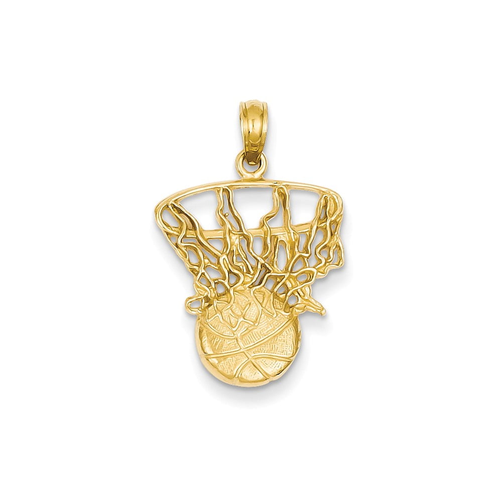 14k Yellow Gold Shell Pendant 10mm x 17mm