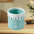 thumbnail image 7 of Small Trash Can with Lid, Mini Trash Can for Bathroom, Office and Bedroom, Small Bathroom Garbage Can with Swing Top, Compact Waste Basket for Desk, Dorm & Home, Green - Xuniizn, 7 of 7