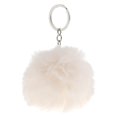 thumbnail image 2 of Charm Faux Rabbit Llavero Coche Llavero Pompom Mujer Bolso Colgante Beige Hugo Llavero bola de piel, 2 of 6