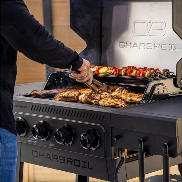 Charbroil Performance Series Flavormax 4-Burner Gas BBQ Grill Cart