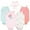 Coral Mint Mermaid, variant on Sleeveless Bodysuits, 5-Pack, Preemie-24 Months