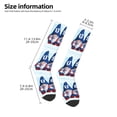 thumbnail image 5 of Haiem Cute Gnomes in USA Socks, Funny Novelty Crazy Design Cotton Socks Sports Socks Knee High Socks For Men, Women,1Pairs - Gift For Working Friends, 5 of 9