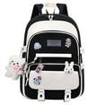 thumbnail image 1 of Adorable Bear Pendant Backpack Casual Daypack With Large Capacity For Laptop Travel And Daily Use, 1 of 4