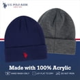 thumbnail image 6 of U.S. Polo Assn. Men's 2-Pack Fleece Lined Logo Beanies, 6 of 7