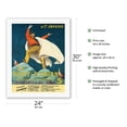thumbnail image 2 of Le Trait-d'Union - Daily Publication with Writers from France & Italy - Vintage French Advertising Poster by Leonetto Cappiello c.1916 - Fine Art Rolled Canvas Print 20in x 26in, 2 of 4