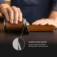 thumbnail image 2 of Rolling Knife Sharpener Kit - Compact Wooden Sharpener with 15° & 20° Magnetic Angle | Diamond Disc Knife Honing Tool | Professional Kitchen Use | Safe Sharpening for Home Cooking, 2 of 7