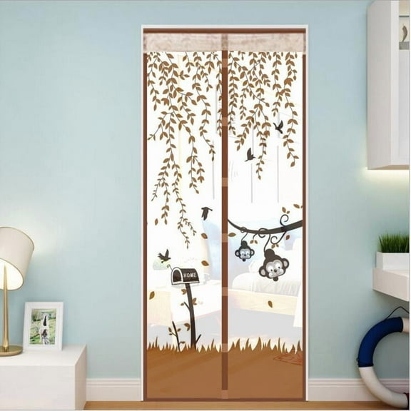 Door mesh Screen with Magnet, Anti Mosquito Magnetic Door Screen Curtain Summer Mesh Net