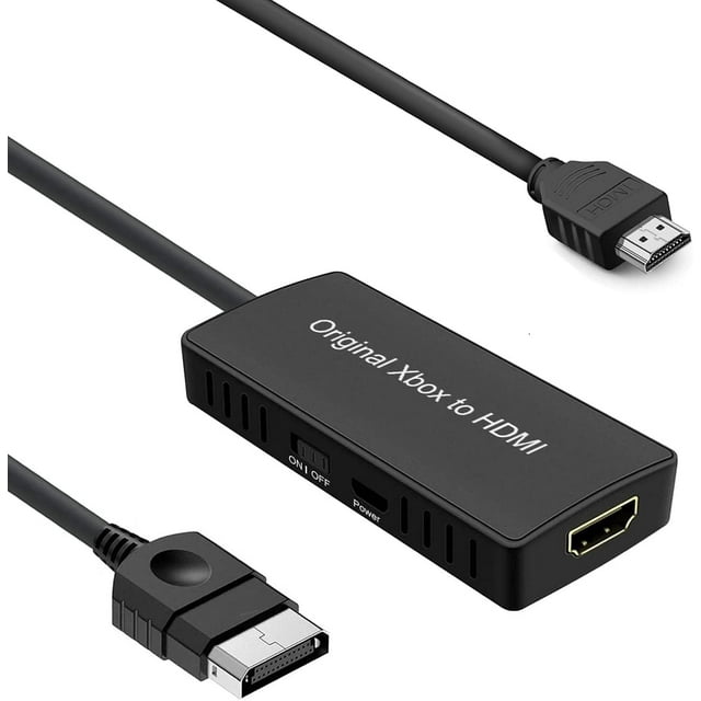 HD Link Cable for Original Xbox Original Xbox HDMI Converter Automatically Detects and Converts YPbPr Component Signal to 480i/720p Output(100% Improved Picture Quality)