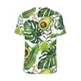 thumbnail image 3 of Balery Watercolor Green Tropical Baseball Jersey for Men Casual Button Down Shirts Short Sleeve Active Team Sports Uniform-Medium, 3 of 9