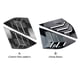 thumbnail image 2 of Riwesomey Paquete de 2 persianas para ventana trasera de coche, embellecedores de decoración para coche, cubierta protectora Exterior, suministros de Ventana automotriz Negro brillante Riwesomey VI016758-02B, 2 of 6
