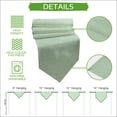 thumbnail image 5 of Light Green Table Runner Linen Burlap Table Runner 72 Inches Long Rustic Farmhouse Solid Color Dresser Scarves for Kitchen Island Coffee Dining Room Party Wedding Banquet Holiday Decoration 14"x72", 5 of 8