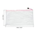 thumbnail image 2 of Uxcell A3 Zip File Pouch Document Folders Mesh Zipper Bags, Pink 3 Pack, 2 of 5
