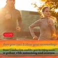 thumbnail image 7 of Foldable Bone Conduction Headset -SendCord Ripple Bone Conducting Headphones Wireless -Bluetooth Headset with Mic -Jawbone Headphones -Open Ear Headphones Bluetooth V5.0 -Running Headphones Wireless, 7 of 7
