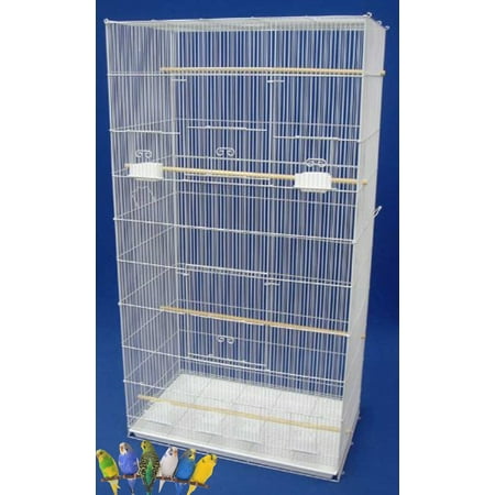 Extra Large 55" Multiple Flight Bird Breeding Breeder Cage with Removable Rolling Stand 3/8-inch Bar Spacing For Aviary Budgie Canary Finches Lovebirds