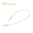 thumbnail image 2 of Unique Bargains Polyester Rope Hang Tag String Snap Lock ,Plastic Tags Ties 120mm/7.42' Length,1mm/0.04' Dia,Pack of 100,Beige, 2 of 5