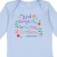 thumbnail image 4 of Inktastic She is Fierce Funny Shakespeare Quote Girls Long Sleeve Baby Bodysuit, 4 of 5