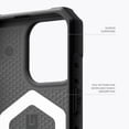thumbnail image 6 of UAG iPhone 15 Pro Case 6.1" Pathfinder Silver Built-in Magnet Compatible with MagSafe Charging Rugged Military Grade Dropproof Protective Cover by URBAN ARMOR GEAR, 6 of 9