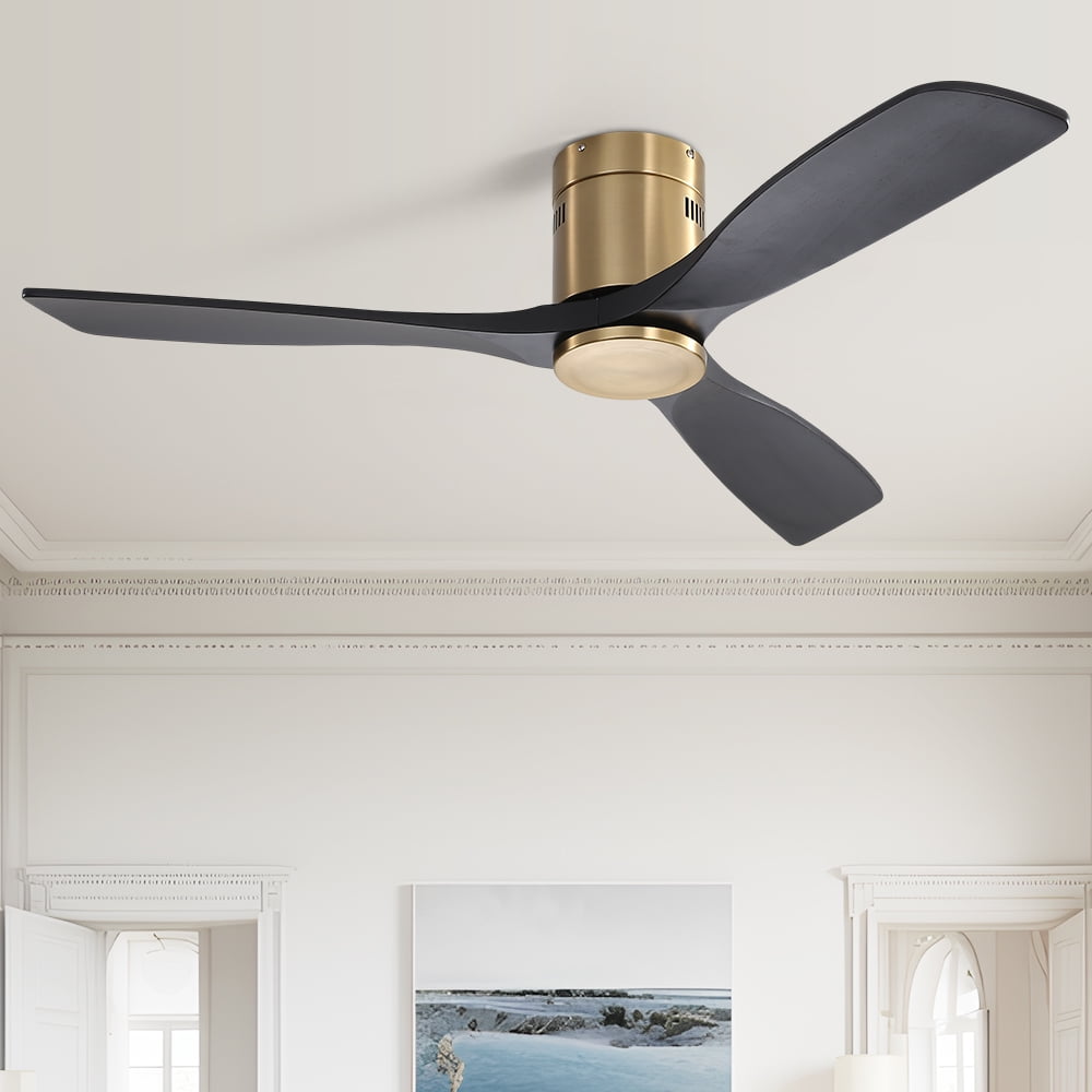 Sofucor 52" Low Profile Ceiling Fan with Remote, 3 Blades and Reverse