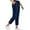 Navy, variant on Guluxicc Athletic Pants for Women Casual Stretch Gym Running Cargo Pants with Zipper Pockets Pull On Activewear