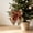 63#Brown, variant on Christmas Sequined Velvet Bow Ornament, Gradient Glitter Bow for Tree and Fireplace Decoration, Wrinkle Resistant Hanging Bow for Party and Wedding, Reusable Holiday Bow Decor Gift