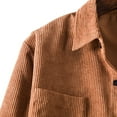 thumbnail image 5 of hgsbede Men's Corduroy Multi-Pocket Shirt Jacket Coat, 5 of 8