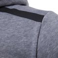 thumbnail image 4 of Women`s Multiple Color Fashion Gracefulness Individually Polyester Splice Hooded Pullover(Gray,3XL), 4 of 6