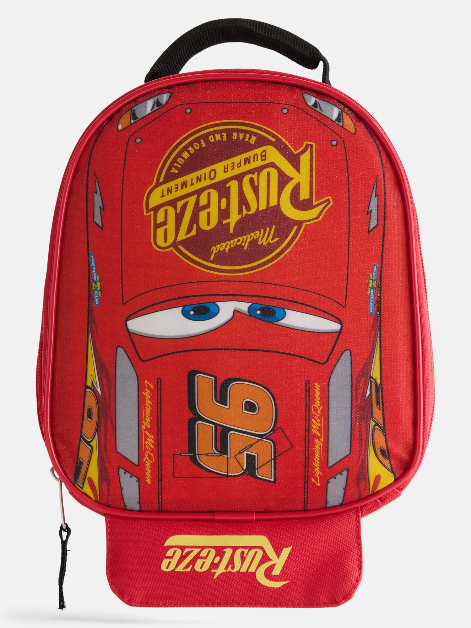 Disney Cars Boys Lightning McQueen Clear Backpack Set with Lunch Bag and Keychain, 3 Piece