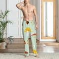 thumbnail image 2 of Sikiie Mushroom Bee Mens Pajama Pants Sleep & Lounge Pants, PJ Bottoms With elastic waistb and Pockets XX-Large, 2 of 6
