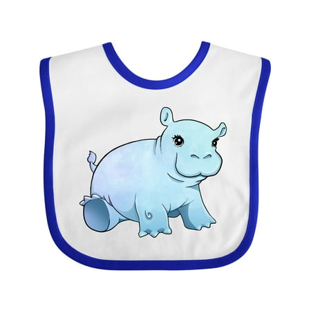 

Inktastic Cute Baby Hippo Gift Baby Boy or Baby Girl Bib