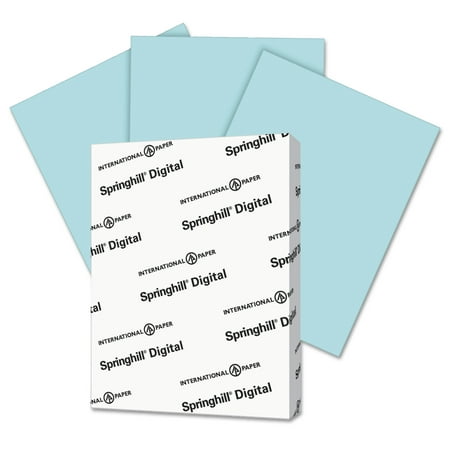 Springhill Digital Index Color Card Stock, 110 lb, 8 1/2 x 11, Blue, 250 Sheets/Pack