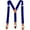 Navy, variant on Navy Men's Suspenders Braces Leather Strap Father/Husband's Gift Button Suspenders Wedding