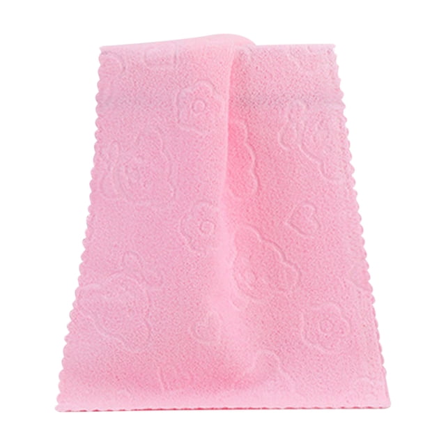 CAITS 5-Color Face Cloth Set - Bear Pattern Washcloths | Gentle Exfoliating Texture | Daily Cleansing & Skincare Routine