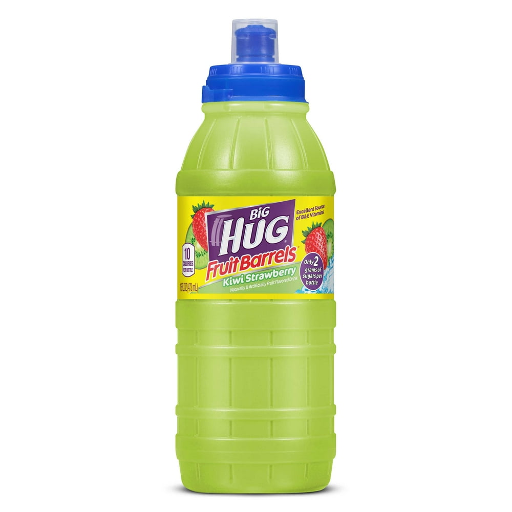 Big Hug Fruit Barrels Sports Cap Kiwi Strawberry Fruit Flavored Drink