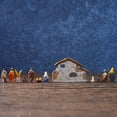 thumbnail image 5 of Nativity Scene Christmas Ornaments, Hand Painted Resin Manger Set for Tabletop Decor, Religious Nativity Stable for Shelf and Mantel Display, Traditional Christmas Gift for Home and Family, 5 of 9