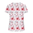 thumbnail image 5 of Otvok Ladies Tops Summer Short Sleeve Crew Neck Shirts Dressy Casual Blouses for Women, 5 of 6