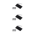 thumbnail image 1 of Advancent Guitar Fixed Bridge with Screws and Sturdy Professionals Learning Wrench Electric Saddle Part Black Adults Replacement Tailpiece Type1, 1 of 6