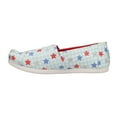 thumbnail image 2 of TOMS Womens Alpargata StarsPlaid Patriotic Slip On  Flats Casual Shoes, 2 of 2