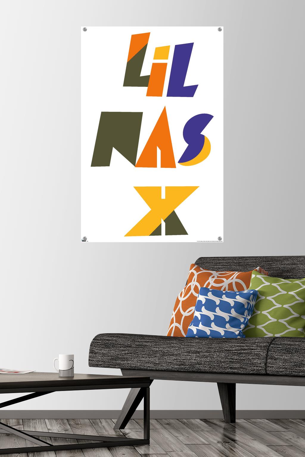 Lil Nas - Logo Wall Poster with Pushpins, 22.375" x 34"