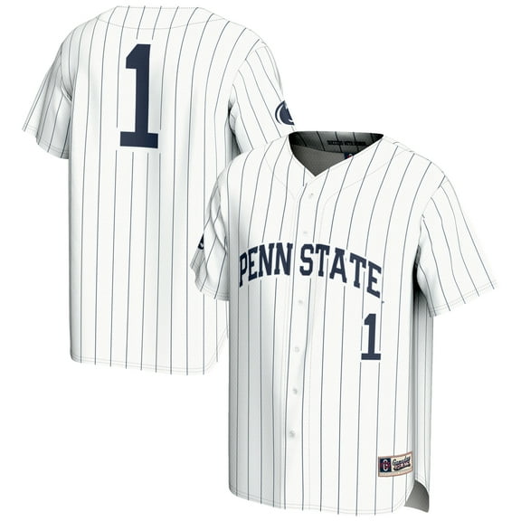 Men's GameDay Greats #1 White Penn State Nittany Lions Lightweight Baseball Fashion Jersey