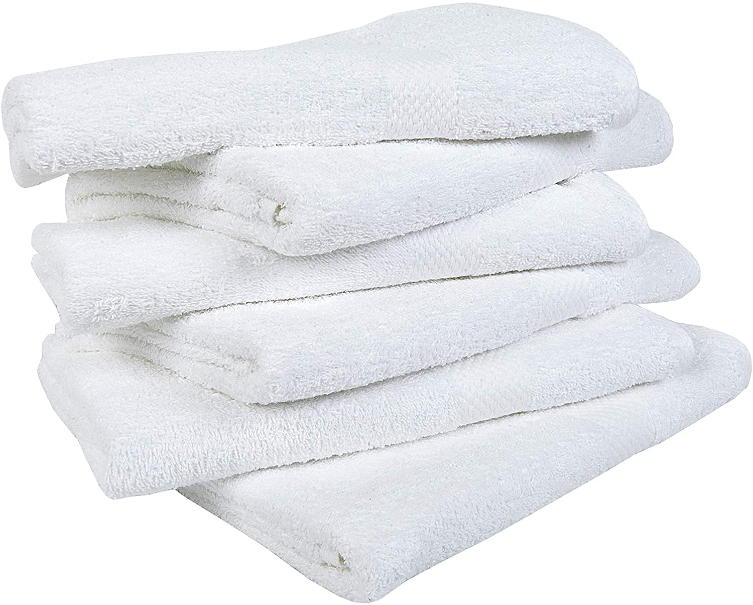 Linteum Textile 100% Soft Cotton household Premium Bath Towels (12-Pack, 24x50 in, White)