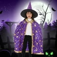 thumbnail image 1 of Disfraz de Halloween Capa de Hechicero Capa de Bruja con Sombrero, 90cm JAMW Sencillez, 1 of 5