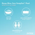 thumbnail image 2 of Deep-sea blue 8-foot x 18-inch instant circular plastic ground children's swimming pool, 2 of 7