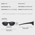 thumbnail image 2 of Gafas polarizadas para montar en motocicleta, gafas de ciclismo a prueba de viento Uv400 gafas de sol para deportes al aire libre lentes intercambiables para correr, béisbol golf (negro), 2 of 3