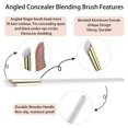 thumbnail image 2 of Angled Foundation Brush & Mini Concealer Blending Brush Nose Contour Brush, Concealer Brush Under Eye, Bronzer Highlighting Brush,Small Makeup Brush for Dark Circles Puffiness,Powder Liquid, 2 of 5