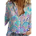 thumbnail image 2 of Elegant Women's Shirt Casual Long-Sleeved Blouse Temperament, 2 of 12