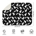thumbnail image 2 of Black Halloween Ghosts and Bats Dish Drying Mat for Kitchen 1 Pack, Ultra Absorbent Microfiber Dishes Drainer Mats,18x24in(46x61cm), 2 of 4